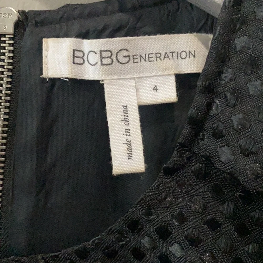 BCBGeneration Black A-Line Style Mini Dress - Picture 5 of 11